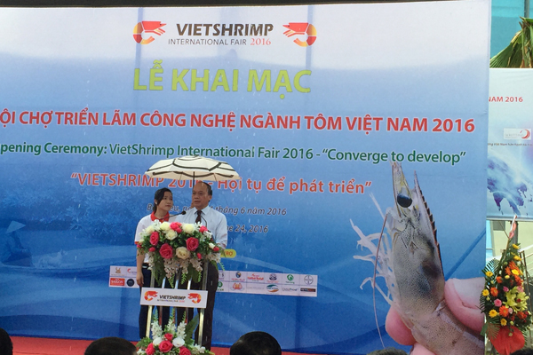 Khai mạc Hội chợ triễn lãm công nghệ ngành tôm Việt Nam - Vietshrimp 2016