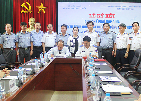Ký kết Quy chế phối hợp giữa Tổng cục Thủy sản và Bộ Tư lệnh Cảnh sát biển