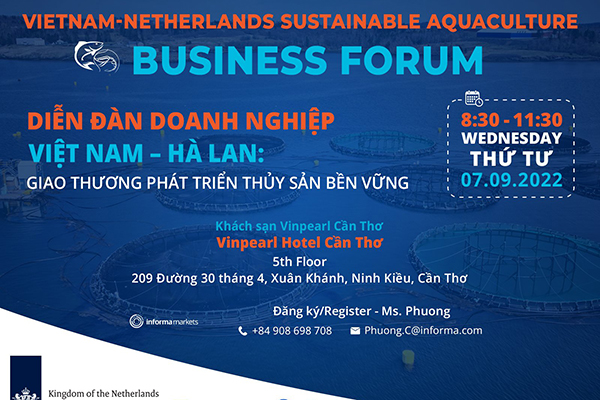 VIETNAM - Netherland: CONNECTING BUSINESS FOR SUSTAINABLE AQUATIC DEVELOPMENT