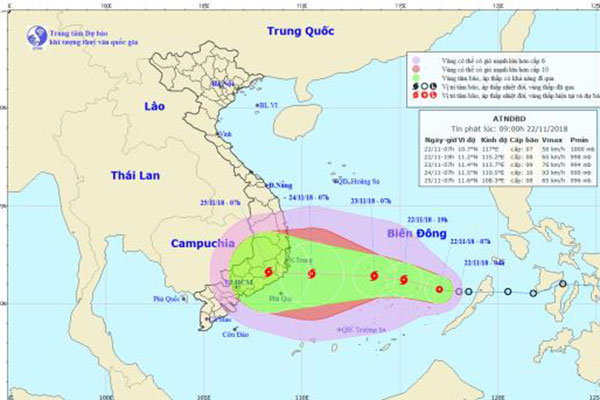 Chủ động các phương án phòng chống bão số 9 trên biển Đông