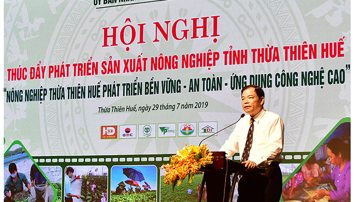 Bộ trưởng Nguyễn Xuân Cường tham dự Hội nghị “Nông nghiệp Thừa Thiên Huế phát triển bền vững - an toàn - ứng dụng công nghệ cao”