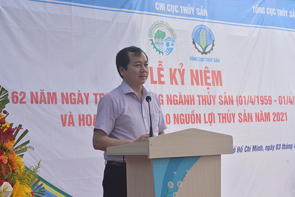 Thành phố Hồ Chí Minh thả tái tạo hàng vạn con giống thủy sản nhân dịp kỷ niệm 62 năm ngày truyền thống ngành Thủy sản