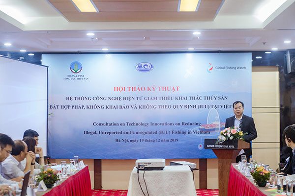 Hội thảo “Kỹ thuật về hệ thống công nghệ điện tử giúp giảm thiểu Khai thác hải sản bất hợp pháp, không báo cáo và không theo quy định (IUU) tại Việt Nam”